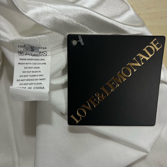 White Satin Mermaid Open Back Gown - Picture 9 of 9